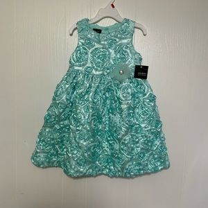 New with tags a girls teal blue Easter dress size 4T